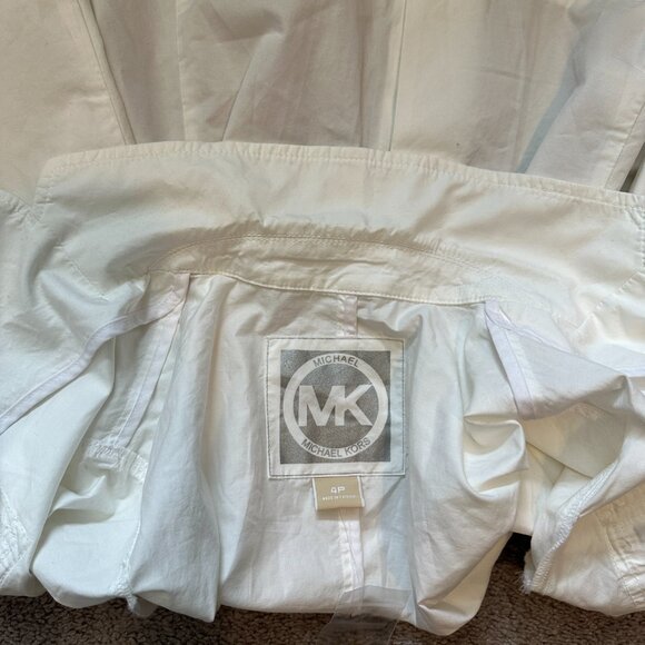 MICHAEL KORS | Women’s Jacket Top | White | Size: 4P - Picture 6 of 10